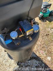 MaxSold Auction: Nearly New 26 Gallon Mastercraft Air Compressor - East Zorra-Tavistock (Ontario, Canada) SELLER MANAGED Downsizing Online Auction - Highway 59 Lot 92