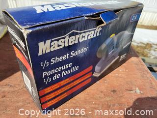 MaxSold Auction: New in Box Mastercraft 1/3 Sheet Sander - East Zorra-Tavistock (Ontario, Canada) SELLER MANAGED Downsizing Online Auction - Highway 59 Lot 92