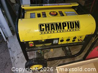 MaxSold Auction: Practically New Champion 6500/5500 Generator 11HP - East Zorra-Tavistock (Ontario, Canada) SELLER MANAGED Downsizing Online Auction - Highway 59 Lot 92