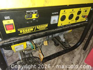 MaxSold Auction: Practically New Champion 6500/5500 Generator 11HP - East Zorra-Tavistock (Ontario, Canada) SELLER MANAGED Downsizing Online Auction - Highway 59 Lot 92