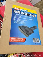 MaxSold Auction: Towing Master 300lb Hitch mounted step in box - East Zorra-Tavistock (Ontario, Canada) SELLER MANAGED Downsizing Online Auction - Highway 59 Lot 92