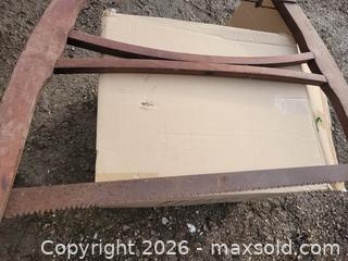 MaxSold Auction: Vintage Wood Buck Saw - East Zorra-Tavistock (Ontario, Canada) SELLER MANAGED Downsizing Online Auction - Highway 59 Lot 92