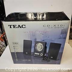MaxSold Auction: Teac Micro Hi-Fi System CD-X10i Ultra Thin - Sooke (British Columbia, Canada) SELLER MANAGED Downsizing Online Auction - Sooke Road (STORAGE)