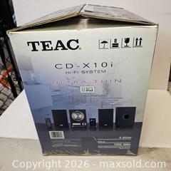 MaxSold Auction: Teac Micro Hi-Fi System CD-X10i Ultra Thin - Sooke (British Columbia, Canada) SELLER MANAGED Downsizing Online Auction - Sooke Road (STORAGE)