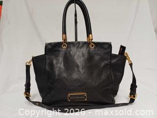 MaxSold Auction: Marc by Marc Jacob Black Leather 2Way Shoulder Handbag  - Toronto (Ontario, Canada) PARTNER MANAGED Reseller Online Auction - Queen Street West