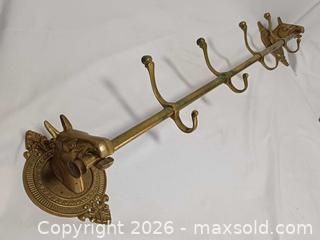 MaxSold Auction: Vintage Brass Horse Head Coat Rack - Toronto (Ontario, Canada) PARTNER MANAGED Reseller Online Auction - Queen Street West