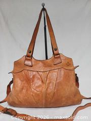 MaxSold Auction: Vintage Patricia Nash Napoli Cognac Leather Shoulder Handbag  - Toronto (Ontario, Canada) PARTNER MANAGED Reseller Online Auction - Queen Street West