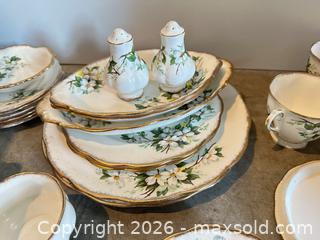 MaxSold Auction: Royal Albert Dogwood Set  - Vancouver (British Columbia, Canada) SELLER MANAGED Estate Sale Online Auction -  East 7th Avenue (STORAGE)