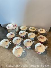 MaxSold Auction: Royal Albert Flower Of The Month Teacups  - Vancouver (British Columbia, Canada) SELLER MANAGED Estate Sale Online Auction -  East 7th Avenue (STORAGE)