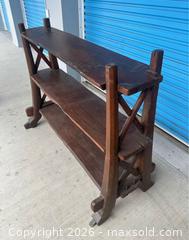MaxSold Auction: Rustic Wood Shelving P  - Vancouver (British Columbia, Canada) SELLER MANAGED Estate Sale Online Auction -  East 7th Avenue (STORAGE)