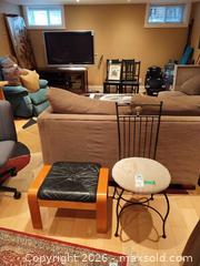 MaxSold Auction: Chair and Foot Stool C - Toronto (Ontario, Canada) Downsizing Online Auction - Kimbark Blvd 