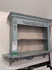 MaxSold Auction: Distressed Wall Hanging Wood Shelf D - Toronto (Ontario, Canada) Downsizing Online Auction - Kimbark Blvd 