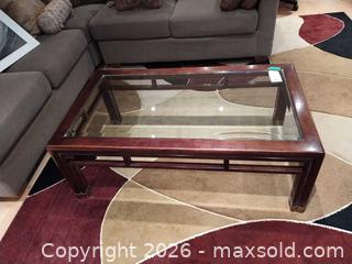 MaxSold Auction: Glass Top Coffee Table C - Toronto (Ontario, Canada) Downsizing Online Auction - Kimbark Blvd 