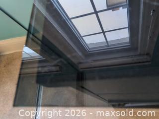 MaxSold Auction: MDF Desk with Glass Top D - Toronto (Ontario, Canada) Downsizing Online Auction - Kimbark Blvd 