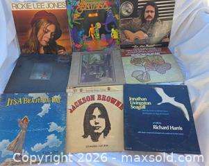 MaxSold Auction: Lot of 9 12-inch 1970s Vinyl LPs, Various Classic Rock/Folk - San Jose (California, USA) SELLER MANAGED Reseller Online Auction - North 24th Street