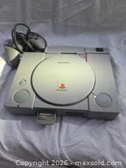 MaxSold Auction: Sony PlayStation (PS1) Original / PSX Gray Console - San Jose (California, USA) SELLER MANAGED Reseller Online Auction - North 24th Street