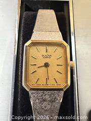 MaxSold Auction: Bulova Women's Two-Tone Quartz Wrist Watch - San Jose (California, USA) SELLER MANAGED Downsizing Online Auction - East Humboldt Street