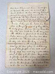 MaxSold Auction: Civil War–Era Letter from Kentucky, December 1861 - San Jose (California, USA) SELLER MANAGED Downsizing Online Auction - East Humboldt Street