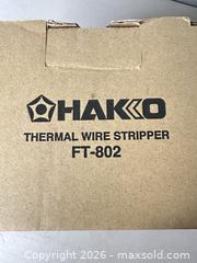 MaxSold Auction: Hakko FT-802 Thermal Wire Stripper - San Jose (California, USA) SELLER MANAGED Downsizing Online Auction - East Humboldt Street
