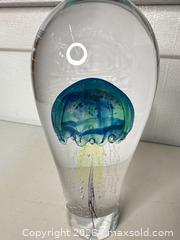 MaxSold Auction: Hand-Blown Blue & Green Glass Vase Sculpture, 9–11 in - San Jose (California, USA) SELLER MANAGED Downsizing Online Auction - East Humboldt Street