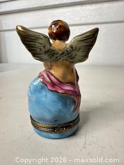 MaxSold Auction: Hand-Painted Limoges Porcelain Angel Trinket Box, Small - San Jose (California, USA) SELLER MANAGED Downsizing Online Auction - East Humboldt Street