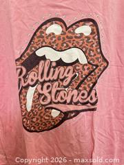 MaxSold Auction: Licensed Rolling Stones Pink Cotton T-Shirt XXL - San Jose (California, USA) SELLER MANAGED Downsizing Online Auction - East Humboldt Street