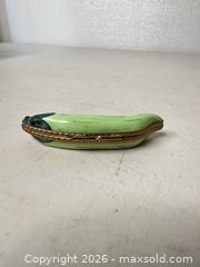 MaxSold Auction: Limoges Light Green Pea-Shaped Porcelain Trinket Box - San Jose (California, USA) SELLER MANAGED Downsizing Online Auction - East Humboldt Street