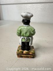 MaxSold Auction: Limoges Porcelain Chef Trinket Box - San Jose (California, USA) SELLER MANAGED Downsizing Online Auction - East Humboldt Street