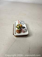 MaxSold Auction: Limoges Porcelain Trinket Box – Breakfast/Coffee Tray Miniature - San Jose (California, USA) SELLER MANAGED Downsizing Online Auction - East Humboldt Street