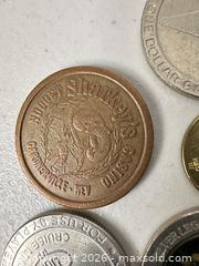 MaxSold Auction: Lot of 35–45 Casino Gaming Tokens — Multiple Casinos & Denominations - San Jose (California, USA) SELLER MANAGED Downsizing Online Auction - East Humboldt Street
