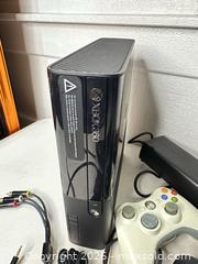 MaxSold Auction: Microsoft Xbox 360 Slim Console Bundle with 3 Wired Controllers - San Jose (California, USA) SELLER MANAGED Downsizing Online Auction - East Humboldt Street