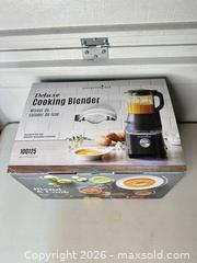 MaxSold Auction: Pampered Chef Deluxe Cooking Blender Model 100125 - Black - San Jose (California, USA) SELLER MANAGED Downsizing Online Auction - East Humboldt Street