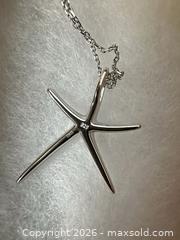 MaxSold Auction: Sterling Silver Nautical Blue Opal Necklace with Pendant & Chain - San Jose (California, USA) SELLER MANAGED Downsizing Online Auction - East Humboldt Street