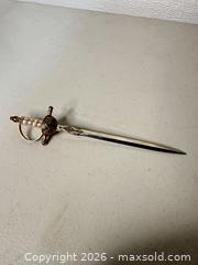 MaxSold Auction: Toledo Marked Decorative Dagger, 12 in, Brass Finish - San Jose (California, USA) SELLER MANAGED Downsizing Online Auction - East Humboldt Street