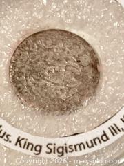 MaxSold Auction: 16th Century Silver Coin from Poland / Lithuania / Sweden - Coquitlam (British Columbia, Canada) SELLER MANAGED Reseller Online Auction - Robson Drive