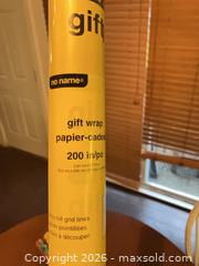 MaxSold Auction: 3 Rolls Gift Wrap: Nightmare Before Christmas, Solid, Decorative - Coquitlam (British Columbia, Canada) SELLER MANAGED Reseller Online Auction - Robson Drive