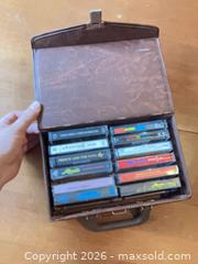 MaxSold Auction: About 12 Audio Cassette Tapes with Small Brown Faux-Leather Case - Coquitlam (British Columbia, Canada) SELLER MANAGED Reseller Online Auction - Robson Drive