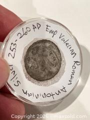 MaxSold Auction: Ancient Roman Silver Coin of Emperor Valerian - Coquitlam (British Columbia, Canada) SELLER MANAGED Reseller Online Auction - Robson Drive