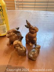 MaxSold Auction: Beswick Porcelain Brown Rabbit Bunny Figurine Set of 4 - Coquitlam (British Columbia, Canada) SELLER MANAGED Reseller Online Auction - Robson Drive