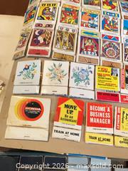 MaxSold Auction: Bulk Lot of Advertising & Themed Matchbooks/Matchboxes - Coquitlam (British Columbia, Canada) SELLER MANAGED Reseller Online Auction - Robson Drive