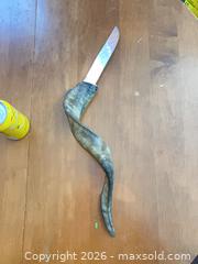 MaxSold Auction: Decorative Souvenir/Ceremonial Knife with Horn Handle - Coquitlam (British Columbia, Canada) SELLER MANAGED Reseller Online Auction - Robson Drive