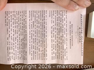 MaxSold Auction: Handmade Silk Scarf Set, Blue & Turquoise Hand-dyed Watercolor - Coquitlam (British Columbia, Canada) SELLER MANAGED Reseller Online Auction - Robson Drive