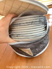 MaxSold Auction: IKEA White Serving Plates, Set of 10 with Carrying Case - Coquitlam (British Columbia, Canada) SELLER MANAGED Reseller Online Auction - Robson Drive