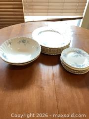 MaxSold Auction: Johnson Brothers Blue Floral Dinnerware Set, 16-18 pcs - Coquitlam (British Columbia, Canada) SELLER MANAGED Reseller Online Auction - Robson Drive
