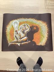 MaxSold Auction: Large 30x40" Acrylic Marker Art Print on Black Paper - Coquitlam (British Columbia, Canada) SELLER MANAGED Reseller Online Auction - Robson Drive