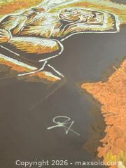 MaxSold Auction: Large 30x40" Acrylic Marker Art Print on Black Paper - Coquitlam (British Columbia, Canada) SELLER MANAGED Reseller Online Auction - Robson Drive