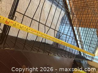 MaxSold Auction: Large Black Metal Wire Dog Crate, Single Door, Foldable - Coquitlam (British Columbia, Canada) SELLER MANAGED Reseller Online Auction - Robson Drive