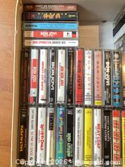 MaxSold Auction: Lot of 21-50 Rock & Pop Cassette Tapes — Bon Jovi, AC/DC, Aerosmith - Coquitlam (British Columbia, Canada) SELLER MANAGED Reseller Online Auction - Robson Drive