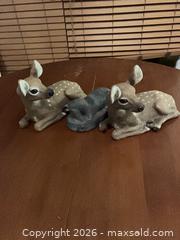 MaxSold Auction: Lot of Three Resin Garden Statues, Tan/Brown & Gray - Coquitlam (British Columbia, Canada) SELLER MANAGED Reseller Online Auction - Robson Drive