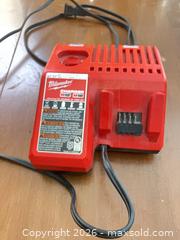MaxSold Auction: Milwaukee M12 / M18 Charger, 120 V AC, Red - Coquitlam (British Columbia, Canada) SELLER MANAGED Reseller Online Auction - Robson Drive